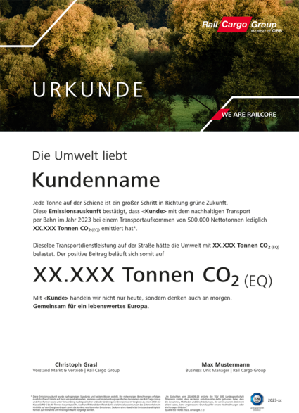 Muster "Umwelturkunde"