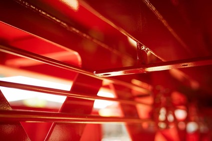 Close-up of the modular freight wagon TransANT