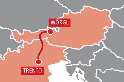 TransFER Trento–Wörgl (ROLA) Karte