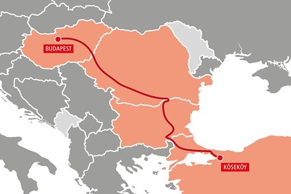 TransFER Budapest–Köseköy Karte