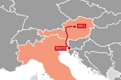 TransFER Wels–Trieste Karte