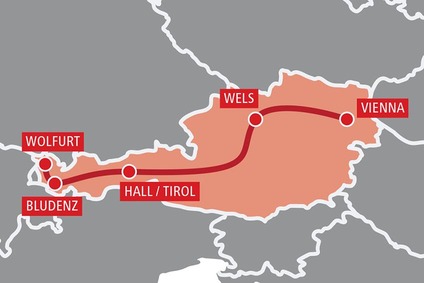 TransFER Vienna–Wels Karte