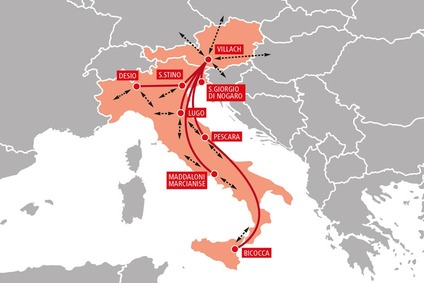 TransFER Villach–Italy Karte