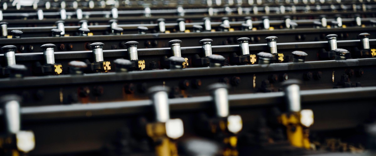 Close-up of railway tracks symbolising rail freight transport