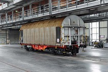 Shimmns Spezial-Güterwagen in Werkshalle