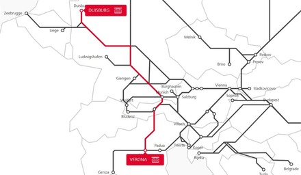 TransFER Verona-Duisburg Karte