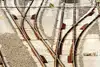 Switches guide trains reliably onto the right track, ensuring flexible and safe rail transport.