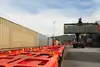 Container handling at the Ružomberok terminal.