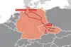 TransFER Melnik–Hamburg/Bremerhaven Map