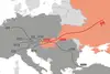 TransFER Jinan–Budapest Map