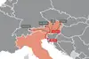TransFER Villach–Trieste Map