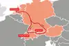 TransFER Wolfurt–Rotterdam Map