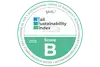 UIC Rail Sustainability Index 2025 Logo mit Score B