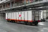 Eanos-Wagen der Rail Cargo Group in einer Werkhalle abgestellt