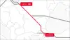 Karte der TransFER-Verbindung Curtici–Tekirdağ im Netzwerk der Rail Cargo Group