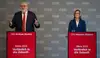 ÖBB CEO Andreas Matthä und CFO Manuela Waldner präsentieren die Bilanz 2023