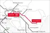 Karte der Rail Cargo Group TransFER-Verbindung zwischen Sopron und Bukarest