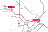 TransFER-Streckenkarte von Wien nach Duisburg im europäischen Bahnnetz