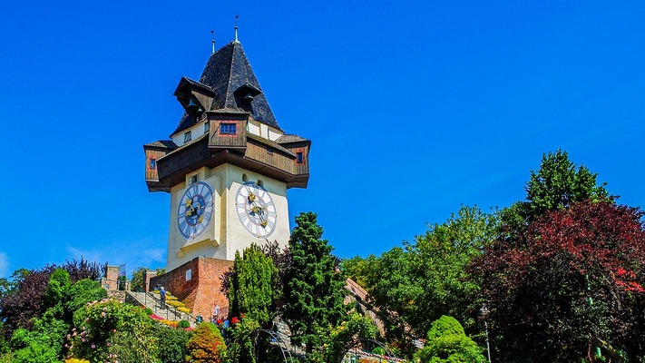 Torre dell'orologio a Graz