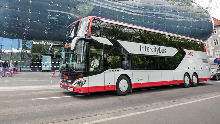 Intercitybus in Graz