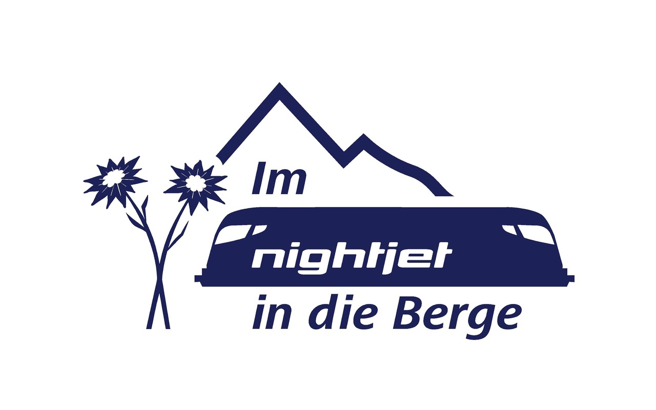 Logo "Im Nightjet in die Berge"