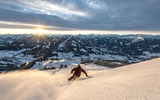 Sonnenuntergang in der SkiWelt Wilder Kaiser