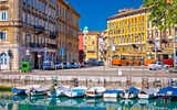 Rijeka Hafen mit Blick auf die Altstadt