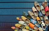 Traditional wooden shoes in Holland