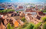 Uitzicht op de stad Graz