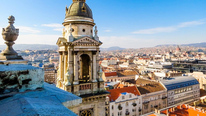 Vista della città di Budapest 