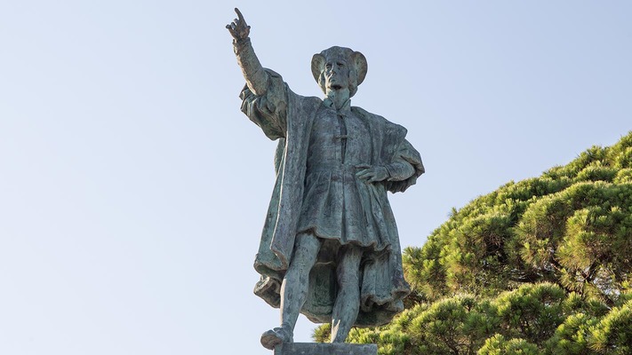 Statue de Christophe Colomb Gênes 