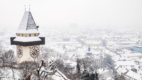 Uhrturm Schlossberg Stadt Graz