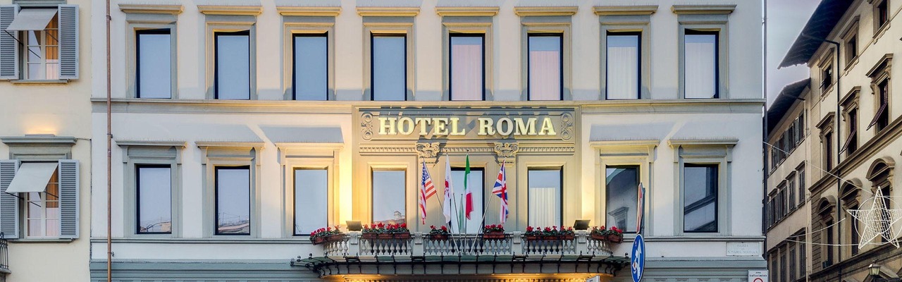 Außenansicht des Hotel Roma