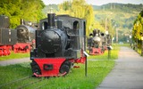 Resita, Romania Steam locomotive at the locomotives museum