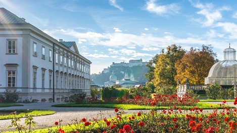Schlossgarten von Mirabell in Salzburg