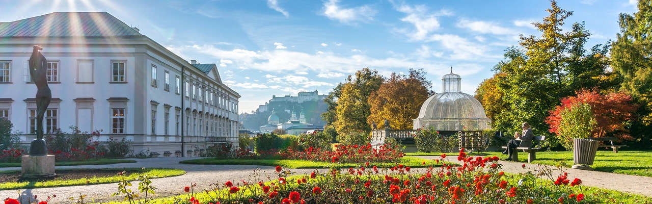 Schlossgarten von Mirabell in Salzburg