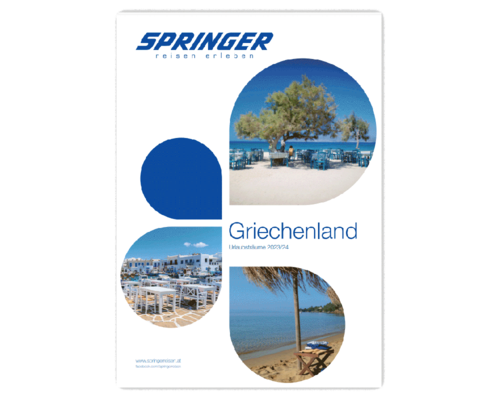Titelbild eines Katalog von "Springer Reisen"