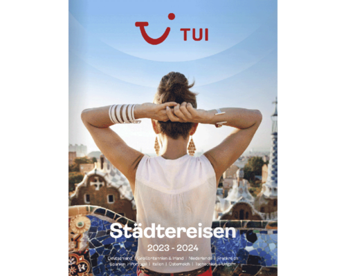 Titelbild eines Katalogs von "TUI"