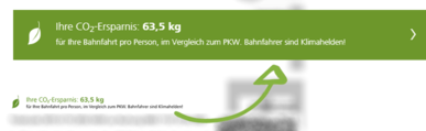 CO2 ticket imprint example , © ÖBB CO2 ticket imprint example