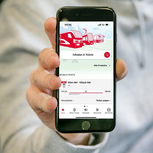 Die neue Ticket App © ÖBB