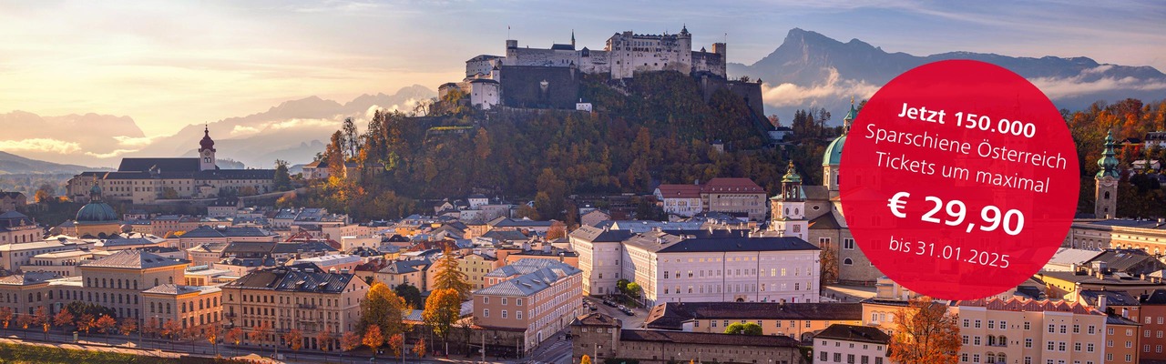 View of Salzburg in the evening