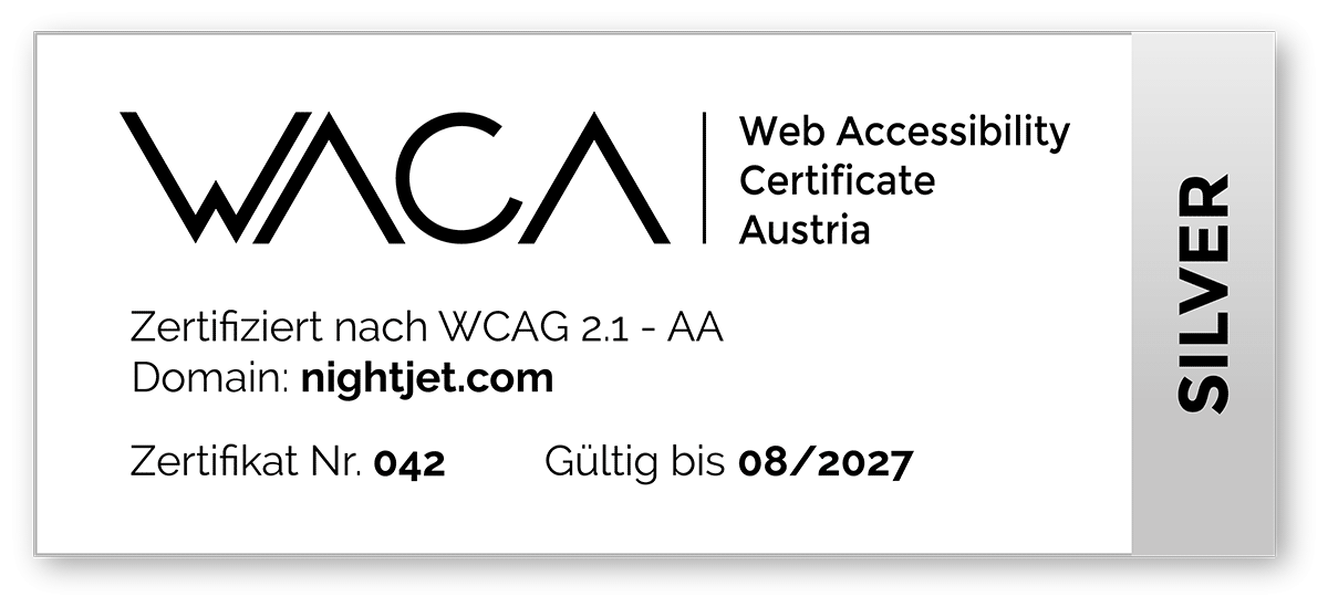 WACA Zertifizierung "Silber"