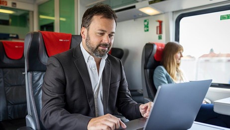 Passenger with Laptop