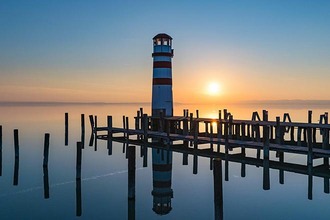 Sonnenuntergang am Neusiedler See