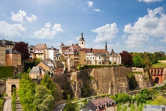 City panorama in Luxembourg