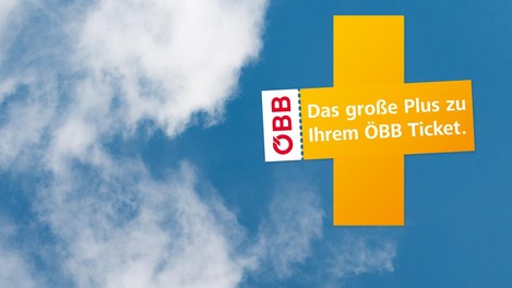 Railtours ÖBB Plus subject in a cloudy sky