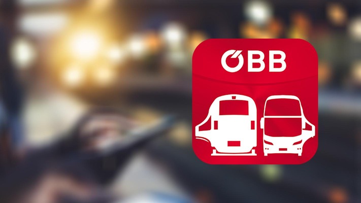 ÖBB Scotty mobil Icon mit Bahnhofshintergrund