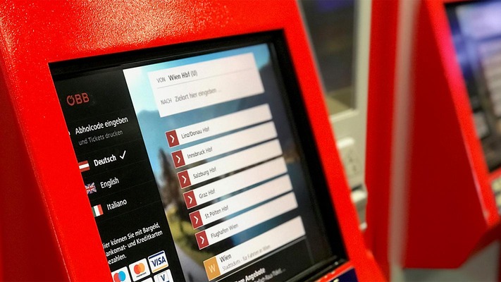 Ticket machine booking mask